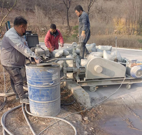 万安路面下沉注浆